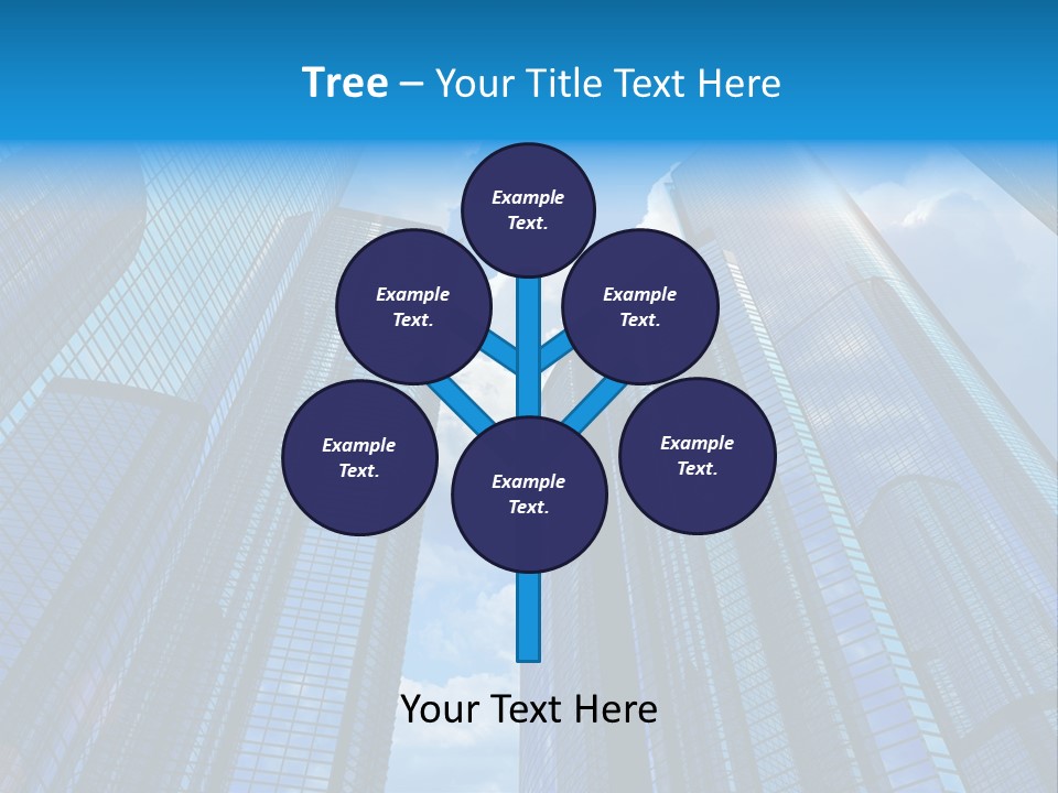 Skyscrapers Render Tall PowerPoint Template