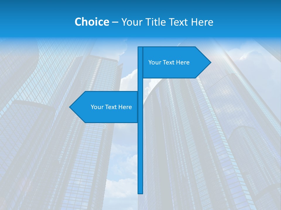 Skyscrapers Render Tall PowerPoint Template