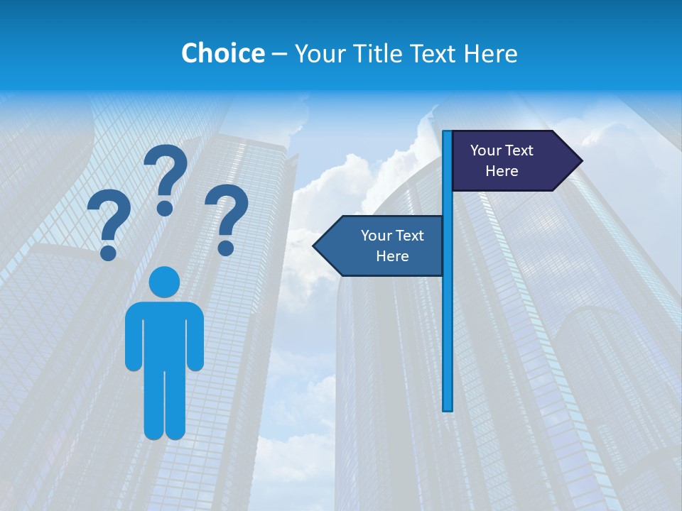 Skyscrapers Render Tall PowerPoint Template