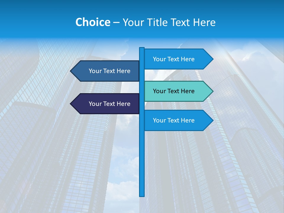 Skyscrapers Render Tall PowerPoint Template