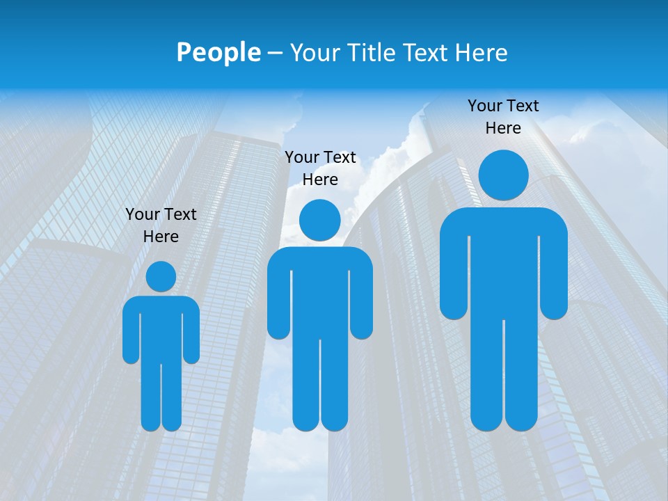 Skyscrapers Render Tall PowerPoint Template