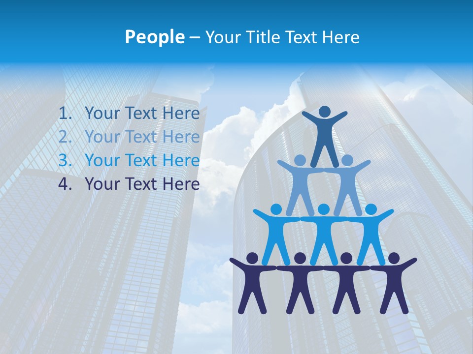 Skyscrapers Render Tall PowerPoint Template