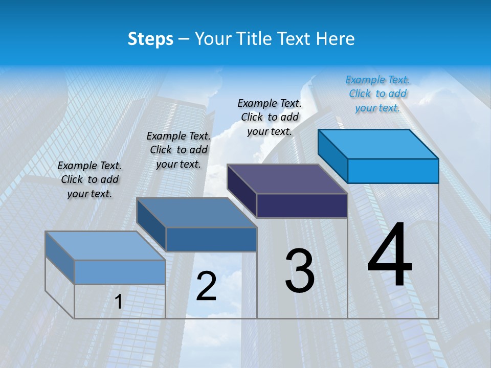 Skyscrapers Render Tall PowerPoint Template