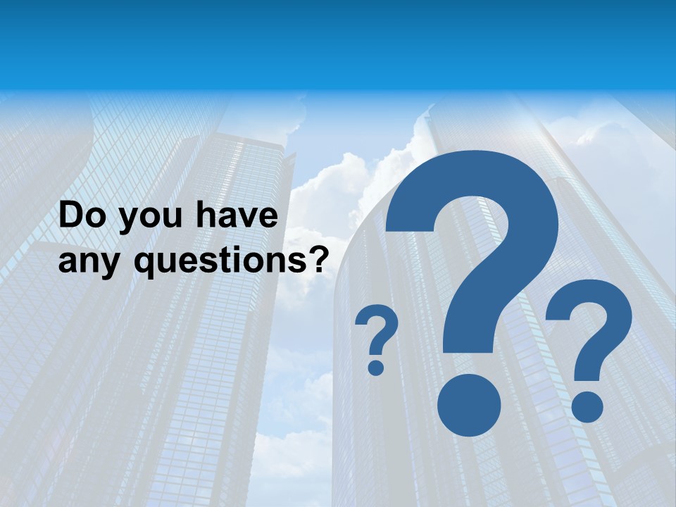 Skyscrapers Render Tall PowerPoint Template