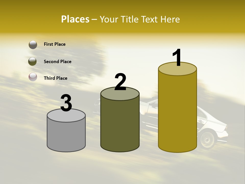 Bremsen Familie Gas Geben PowerPoint Template