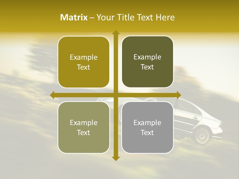 Bremsen Familie Gas Geben PowerPoint Template