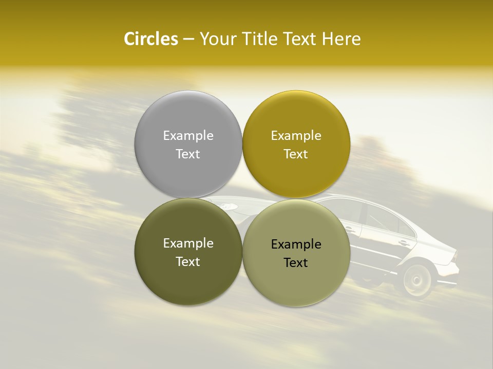 Bremsen Familie Gas Geben PowerPoint Template