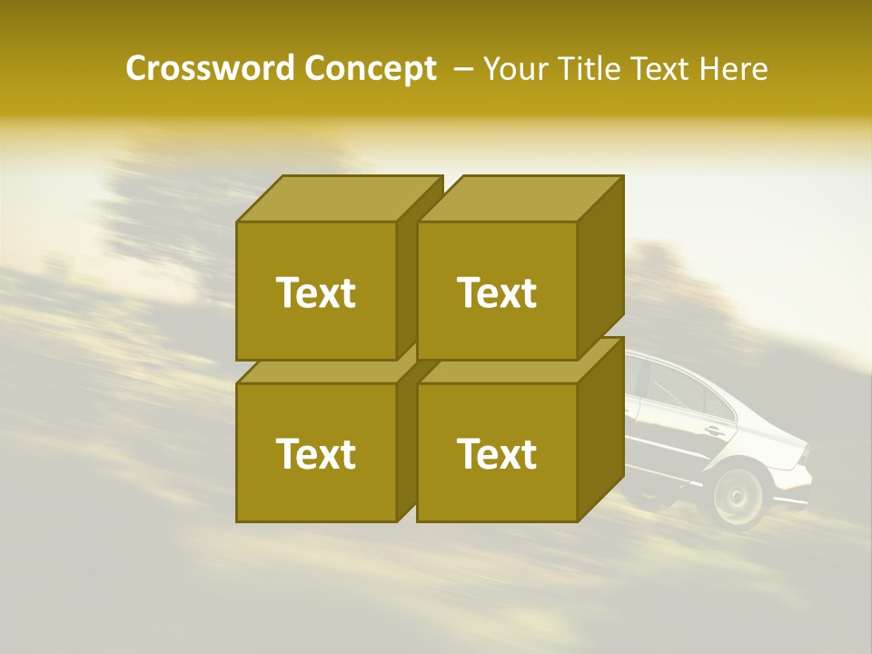 Bremsen Familie Gas Geben PowerPoint Template