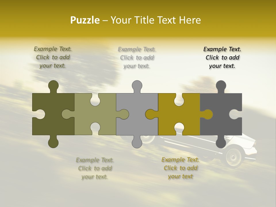 Bremsen Familie Gas Geben PowerPoint Template