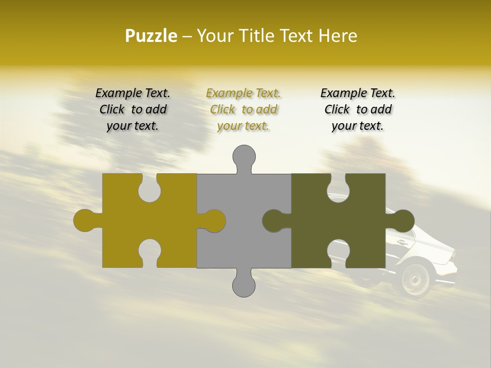 Bremsen Familie Gas Geben PowerPoint Template