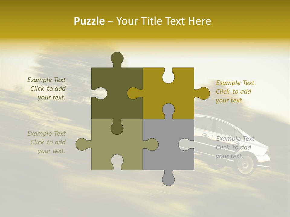 Bremsen Familie Gas Geben PowerPoint Template