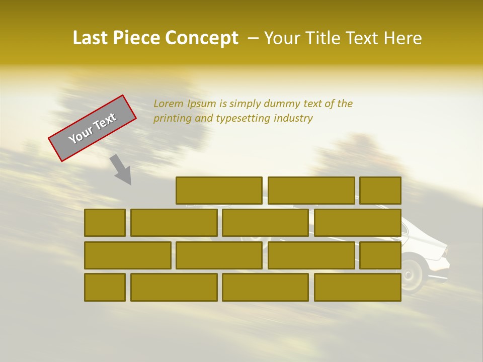 Bremsen Familie Gas Geben PowerPoint Template