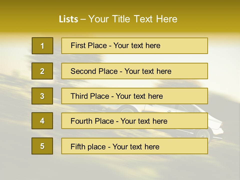 Bremsen Familie Gas Geben PowerPoint Template