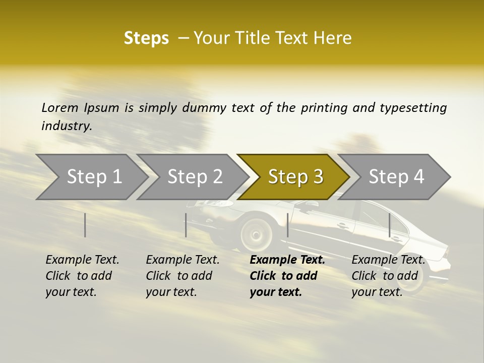 Bremsen Familie Gas Geben PowerPoint Template