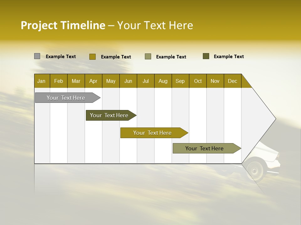 Bremsen Familie Gas Geben PowerPoint Template