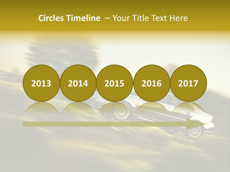 Bremsen Familie Gas Geben PowerPoint Template