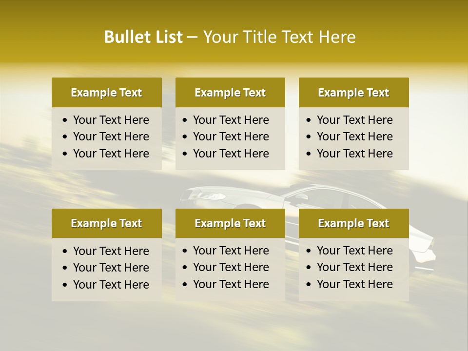 Bremsen Familie Gas Geben PowerPoint Template