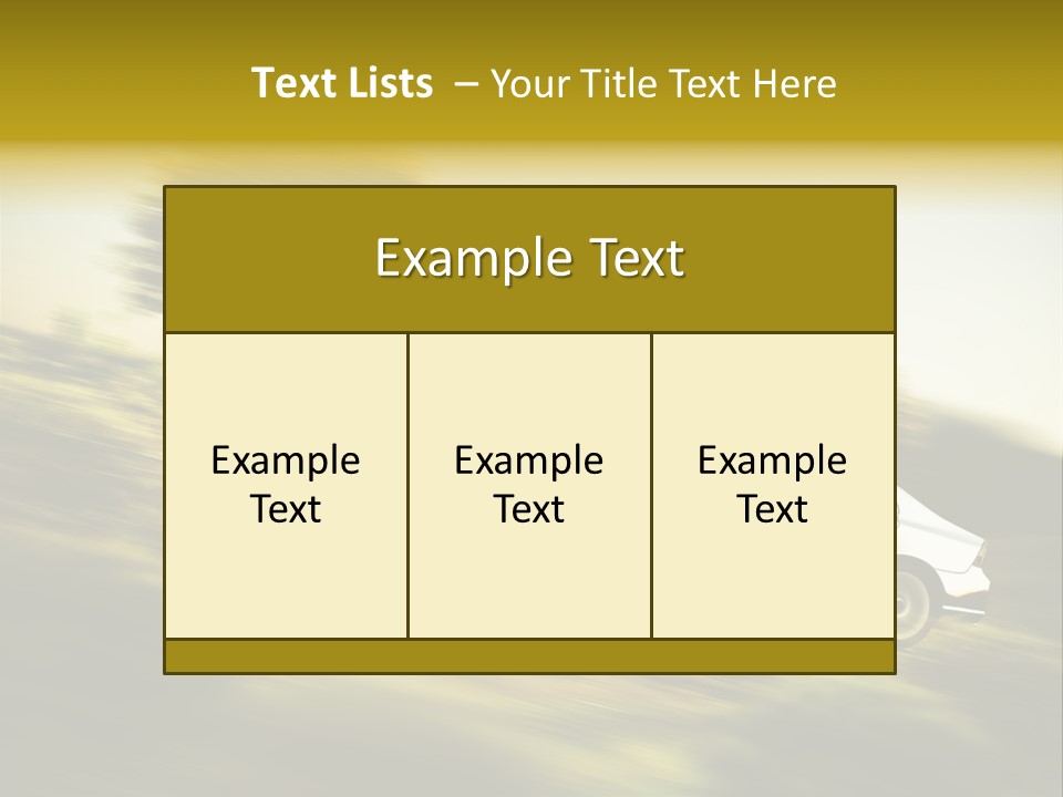 Bremsen Familie Gas Geben PowerPoint Template