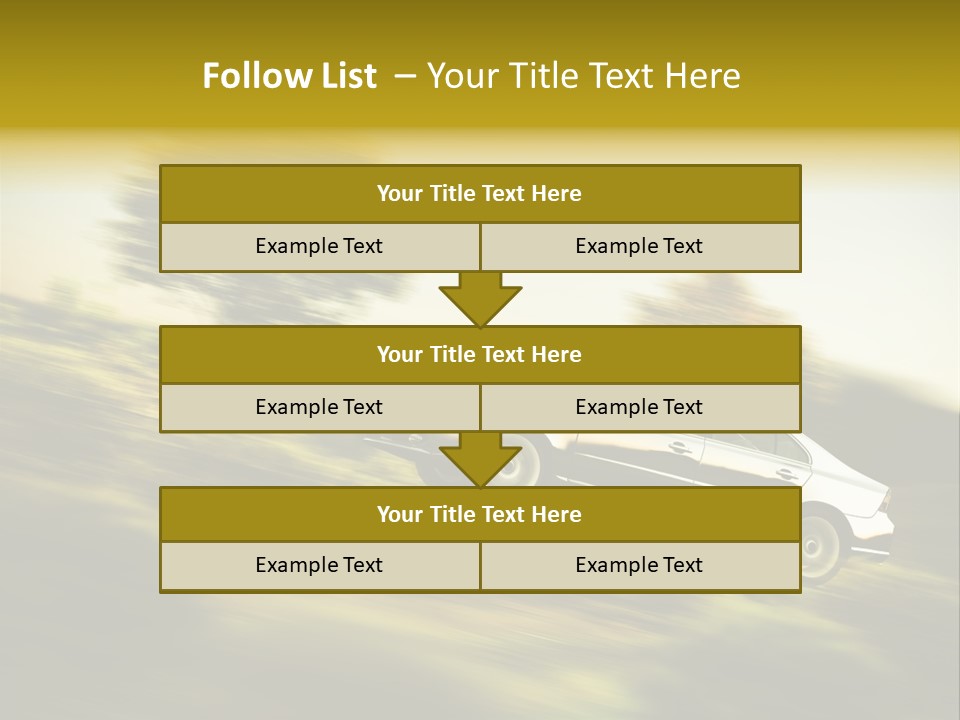Bremsen Familie Gas Geben PowerPoint Template