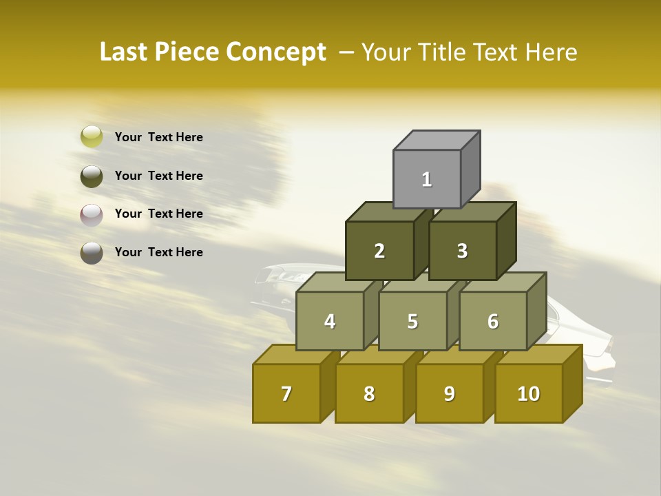 Bremsen Familie Gas Geben PowerPoint Template