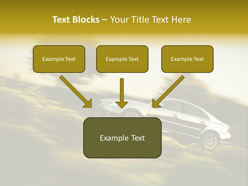 Bremsen Familie Gas Geben PowerPoint Template