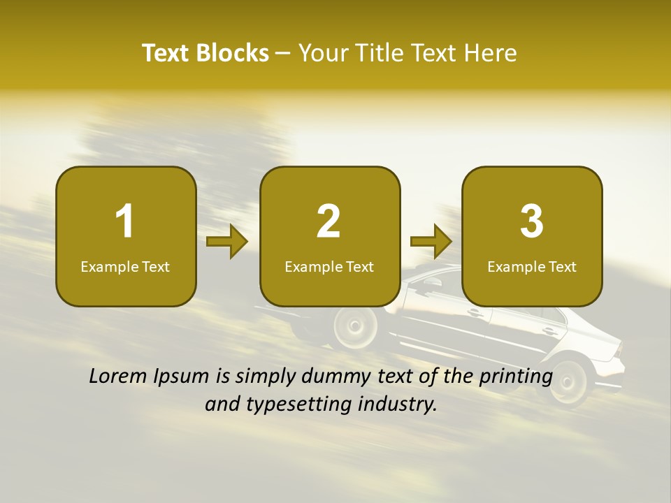 Bremsen Familie Gas Geben PowerPoint Template