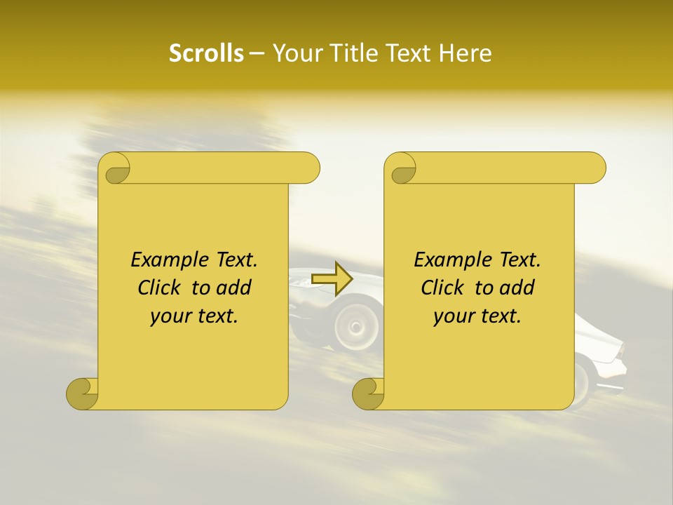 Bremsen Familie Gas Geben PowerPoint Template