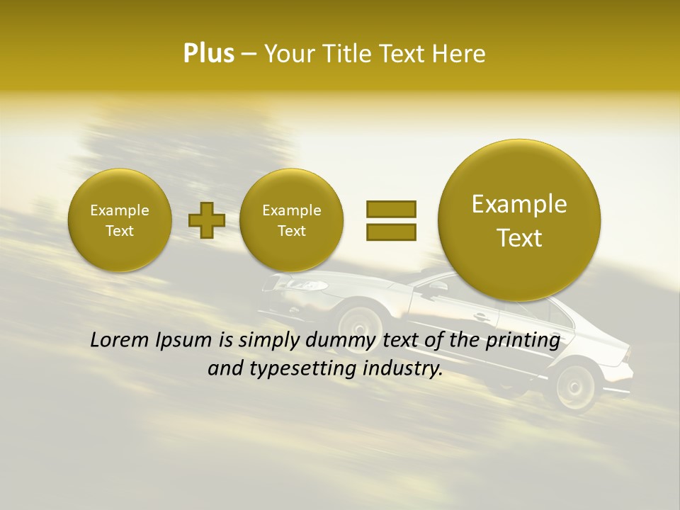 Bremsen Familie Gas Geben PowerPoint Template