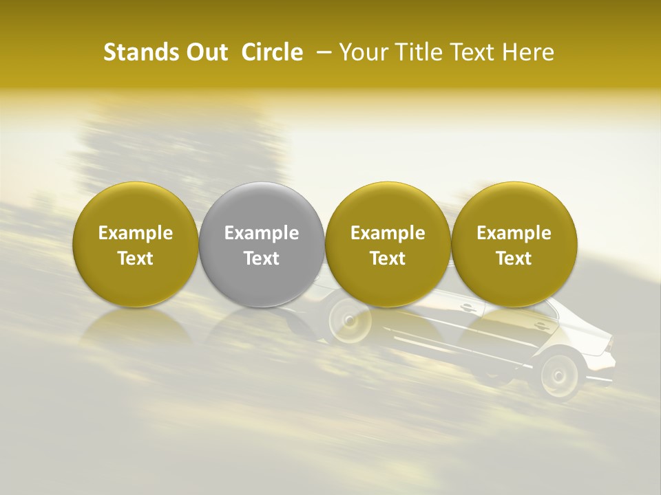 Bremsen Familie Gas Geben PowerPoint Template