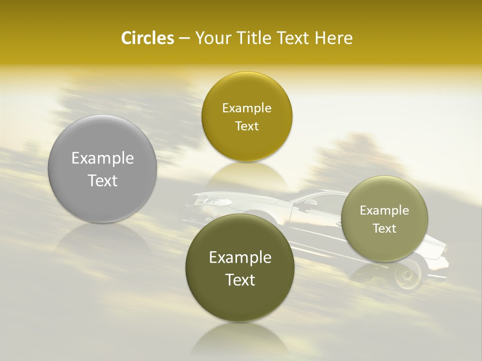 Bremsen Familie Gas Geben PowerPoint Template