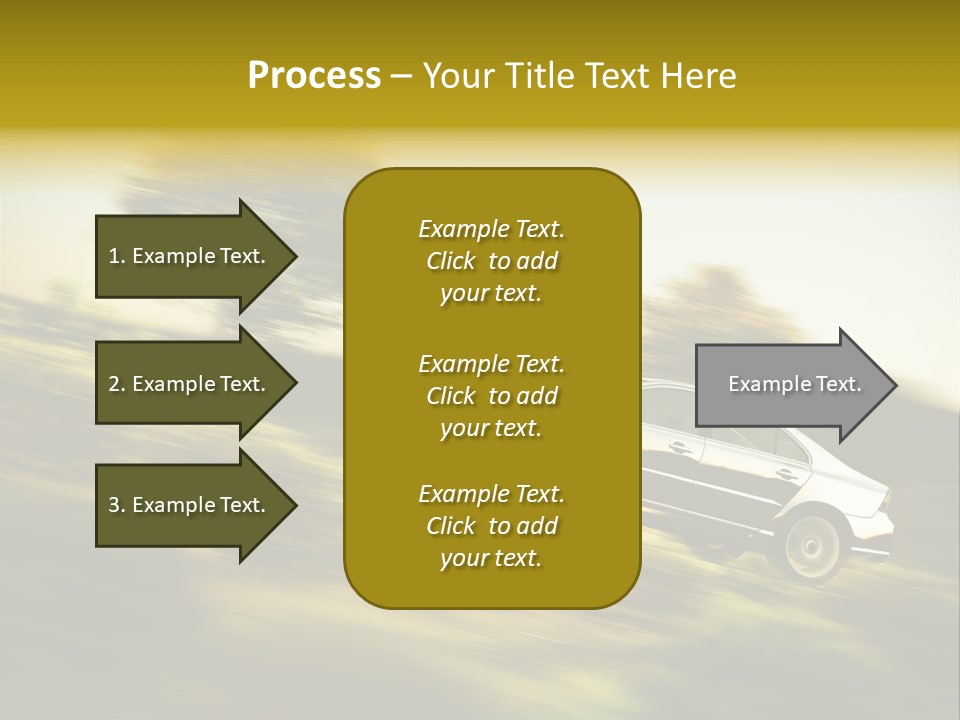 Bremsen Familie Gas Geben PowerPoint Template