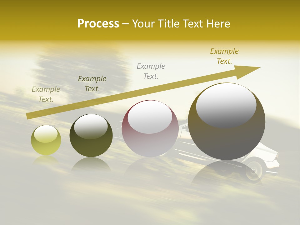 Bremsen Familie Gas Geben PowerPoint Template