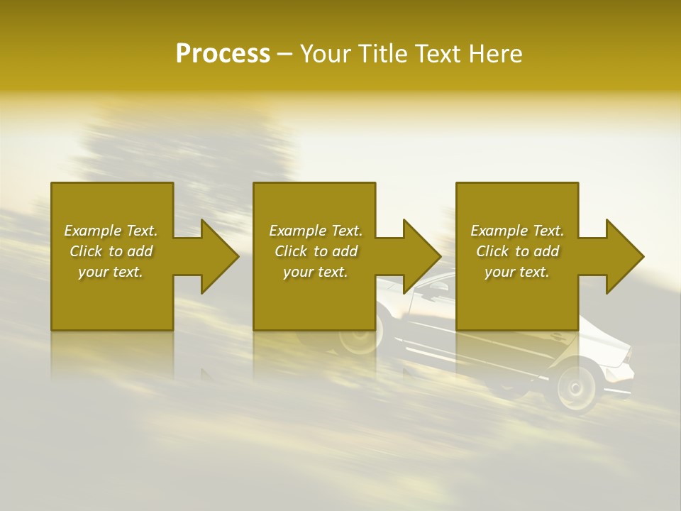 Bremsen Familie Gas Geben PowerPoint Template