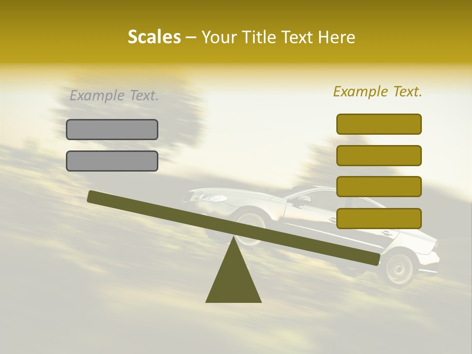 Bremsen Familie Gas Geben PowerPoint Template