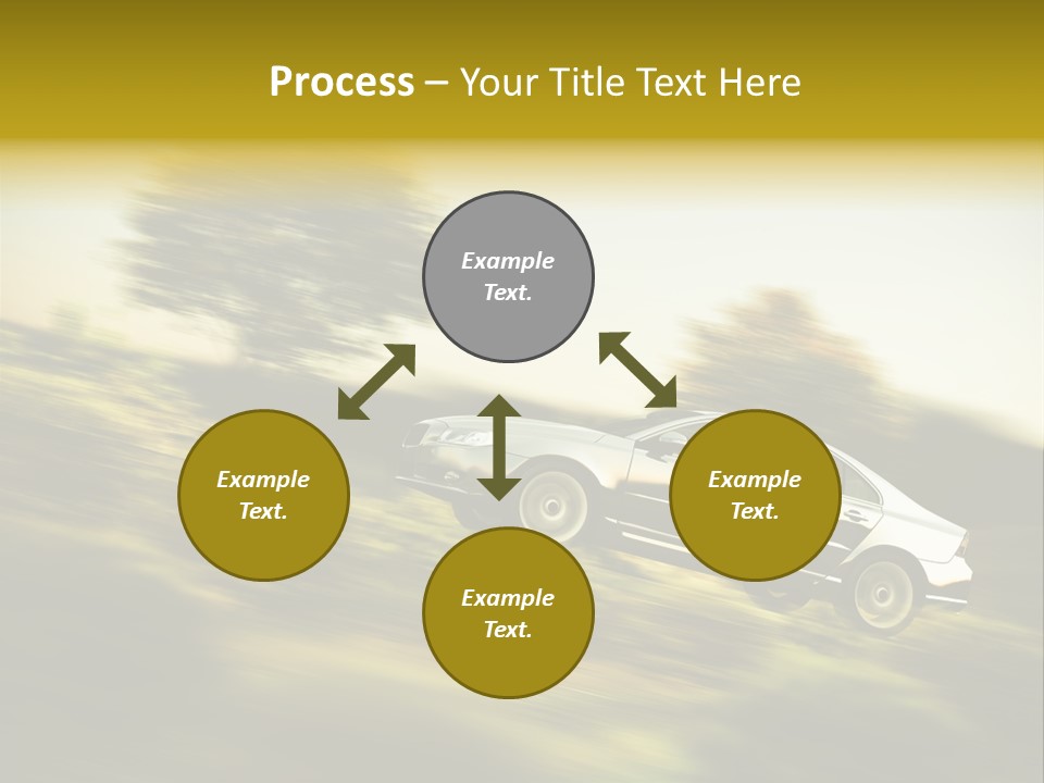 Bremsen Familie Gas Geben PowerPoint Template