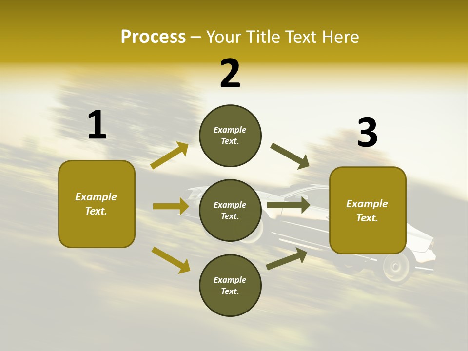 Bremsen Familie Gas Geben PowerPoint Template