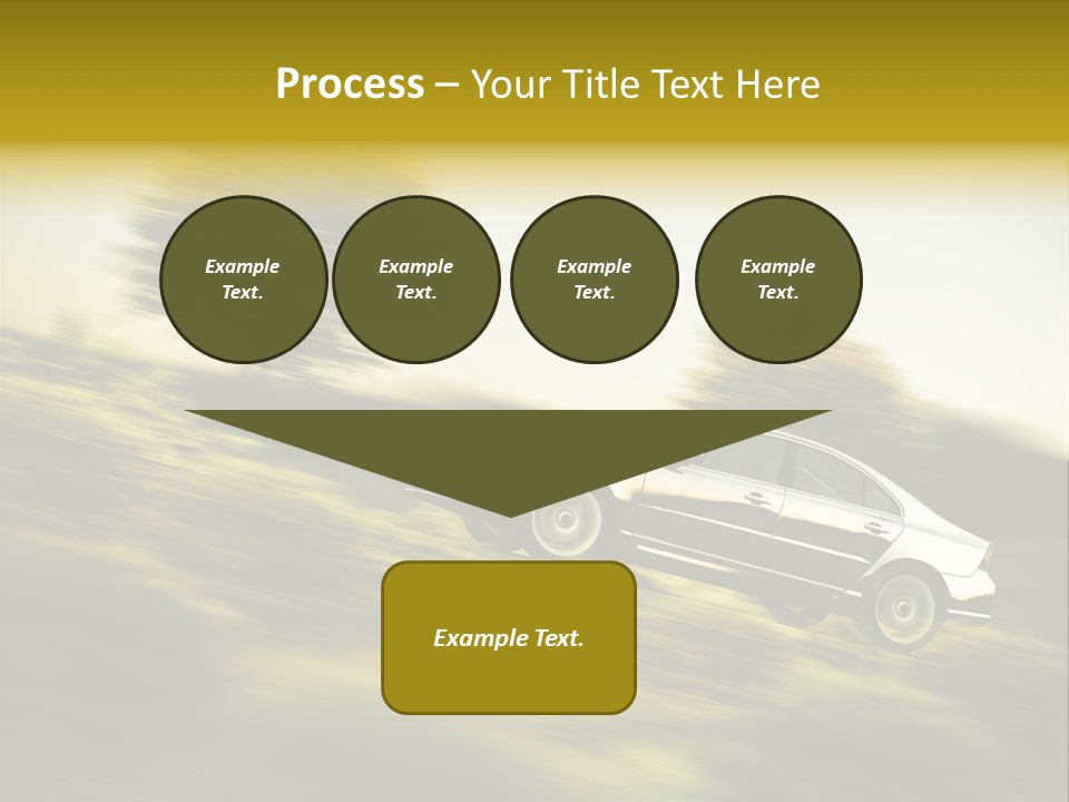 Bremsen Familie Gas Geben PowerPoint Template