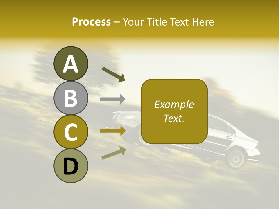 Bremsen Familie Gas Geben PowerPoint Template