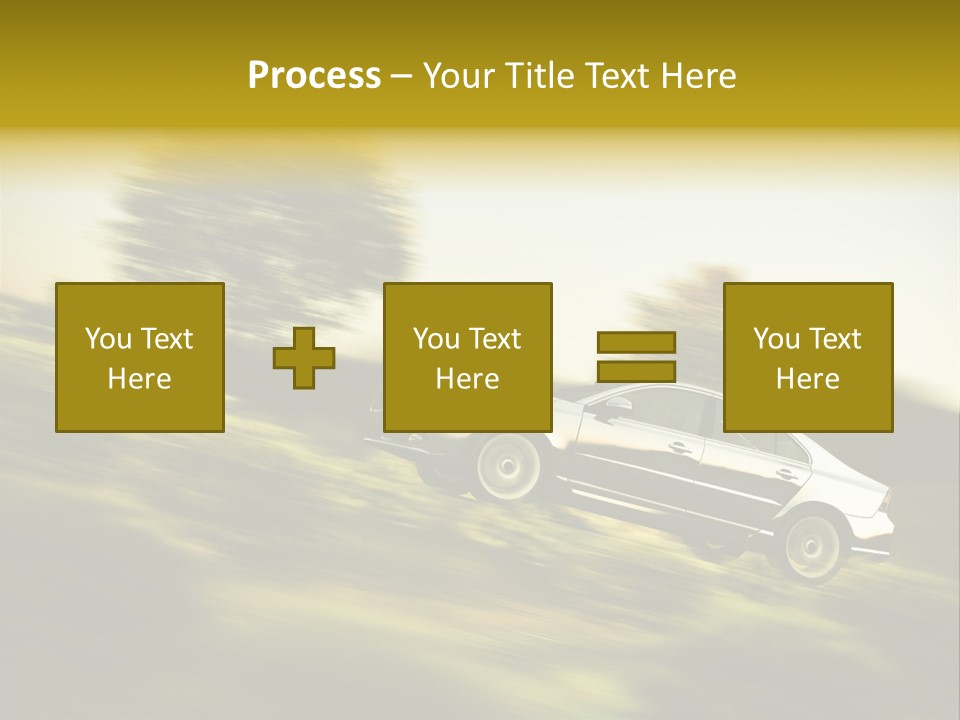 Bremsen Familie Gas Geben PowerPoint Template