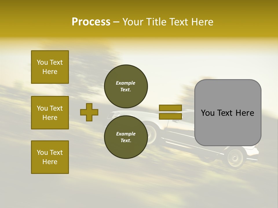 Bremsen Familie Gas Geben PowerPoint Template