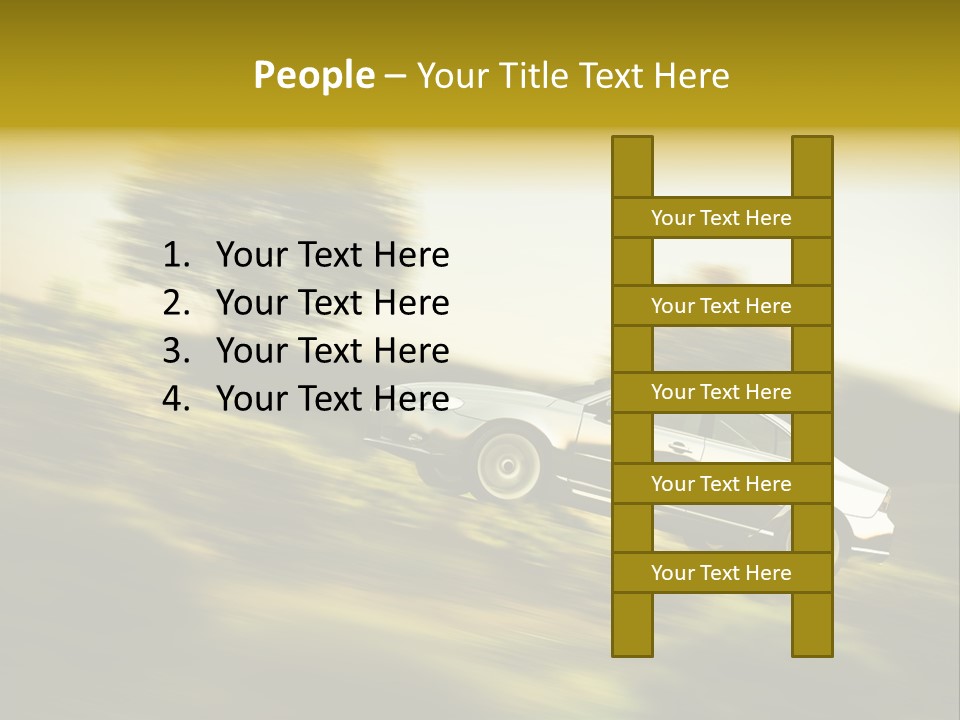 Bremsen Familie Gas Geben PowerPoint Template