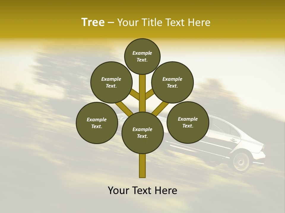 Bremsen Familie Gas Geben PowerPoint Template