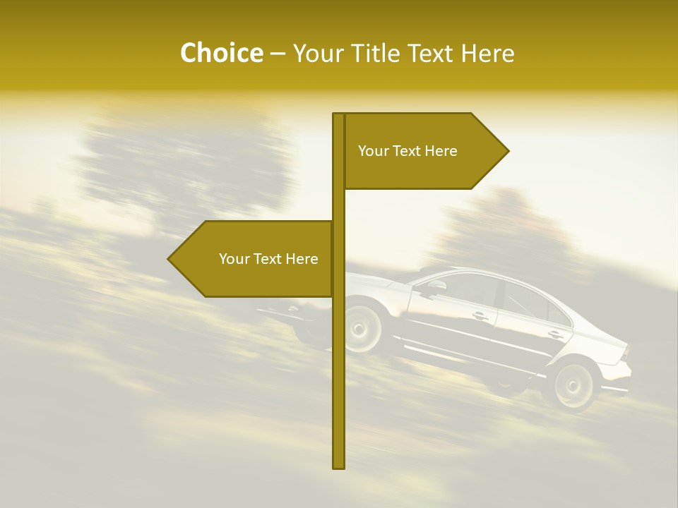 Bremsen Familie Gas Geben PowerPoint Template