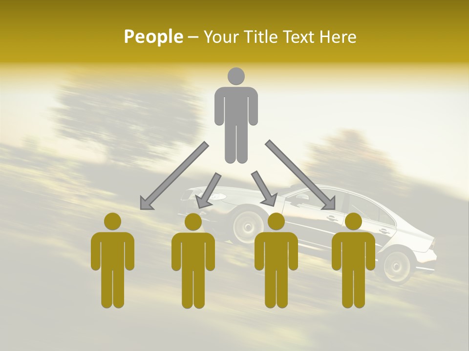 Bremsen Familie Gas Geben PowerPoint Template