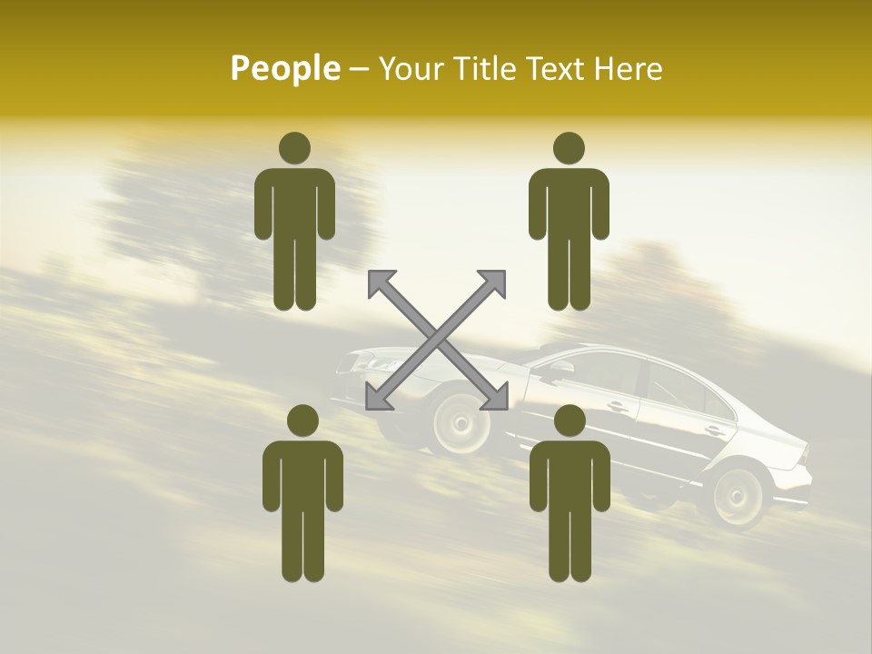 Bremsen Familie Gas Geben PowerPoint Template