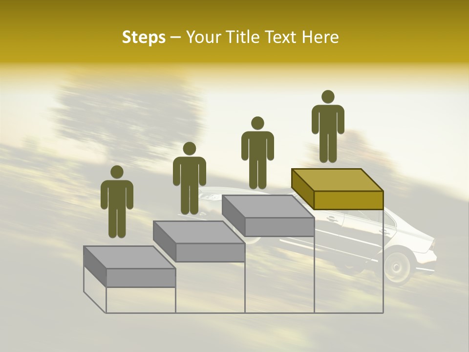 Bremsen Familie Gas Geben PowerPoint Template