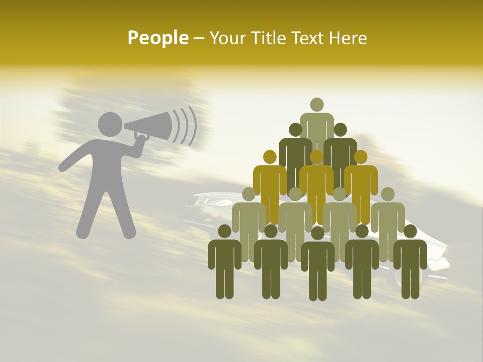 Bremsen Familie Gas Geben PowerPoint Template