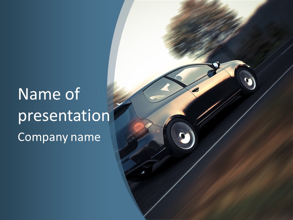 Scheinwerfer Golf Gti PowerPoint Template