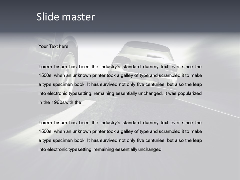 Jagen Kontrolle Turbo PowerPoint Template