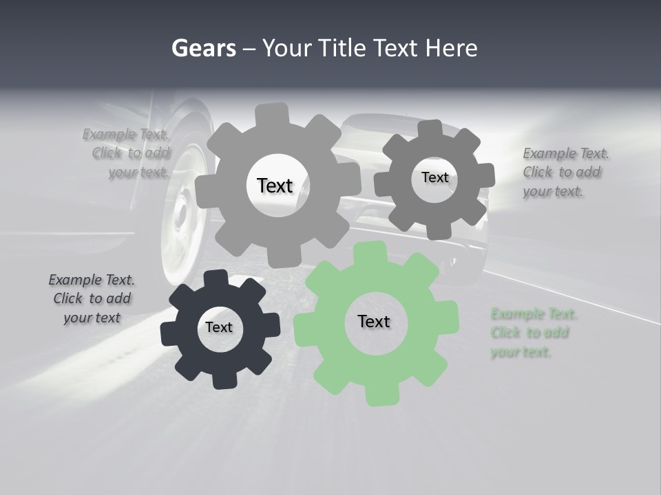 Jagen Kontrolle Turbo PowerPoint Template